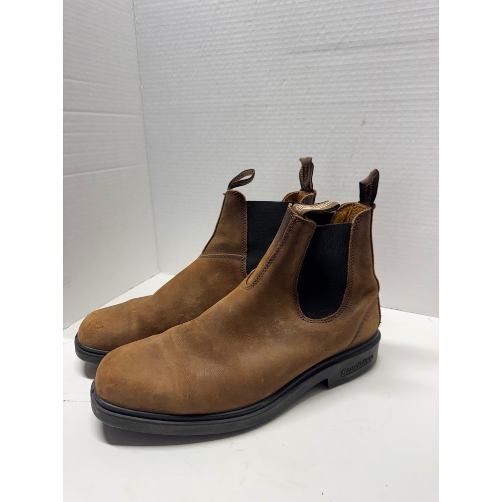 Blundstone 585 Classic Chelsea Boots Rustic Brown Leather AU 10 US Mens 11